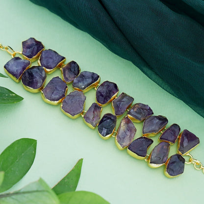 Irregular Purple-Toned Choker