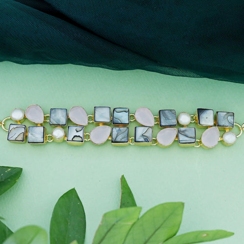 Light Blue And White Choker